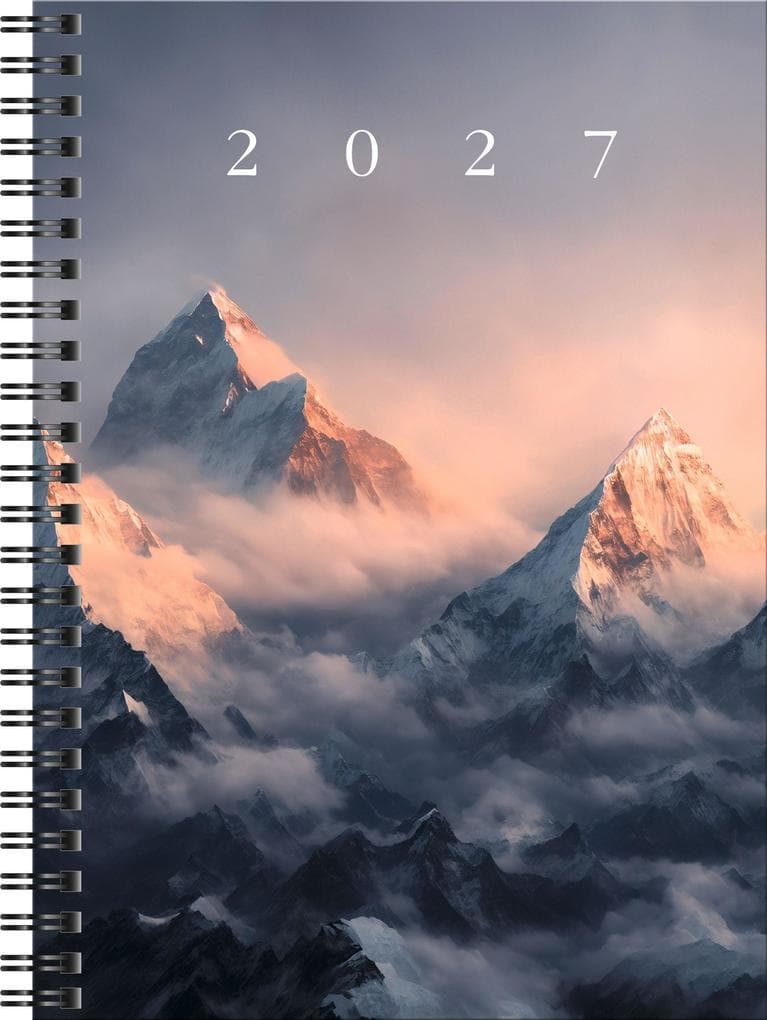 rido/idé 7021807017 Buchkalender Mod. Timing 1 2027 "Mountain" A5, Papier