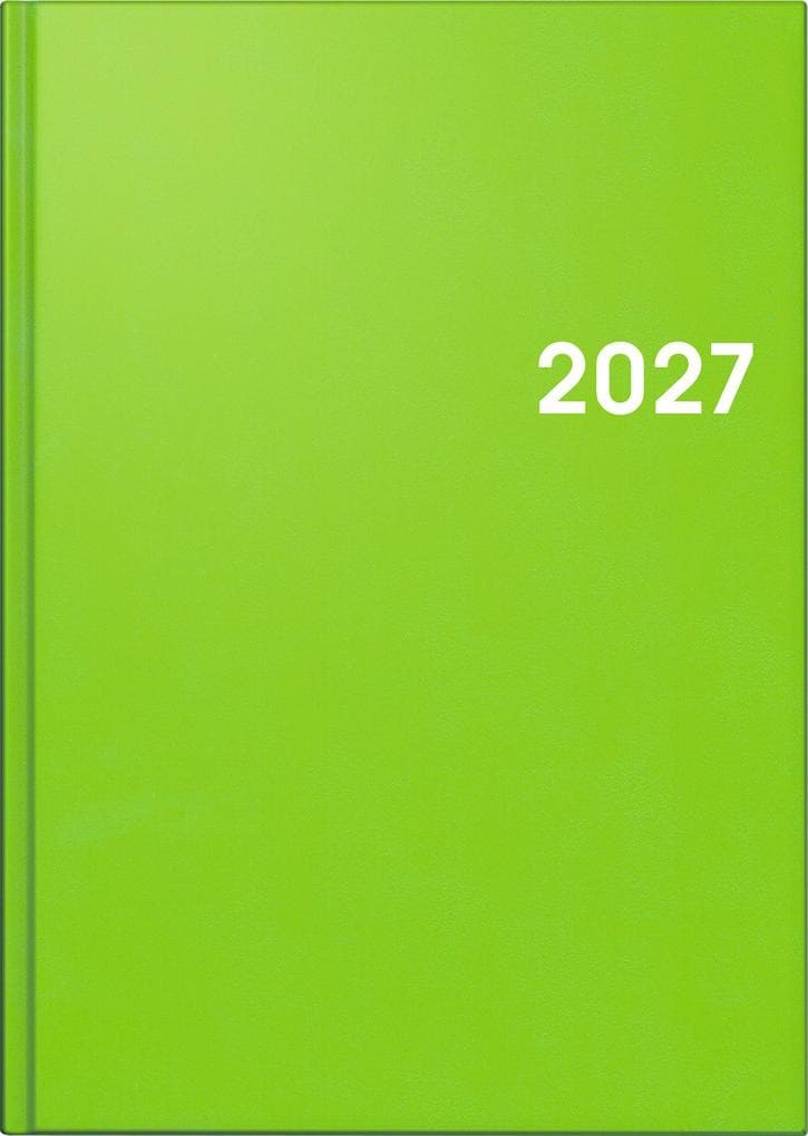 BRUNNEN 1079561537 Buchkalender Mod. 795 2027 A5, Kunststoff, hellgrün