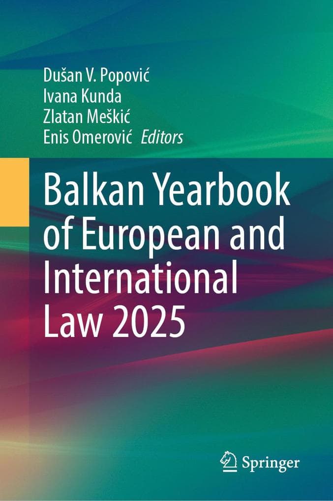Balkan Yearbook of European and International Law 2025