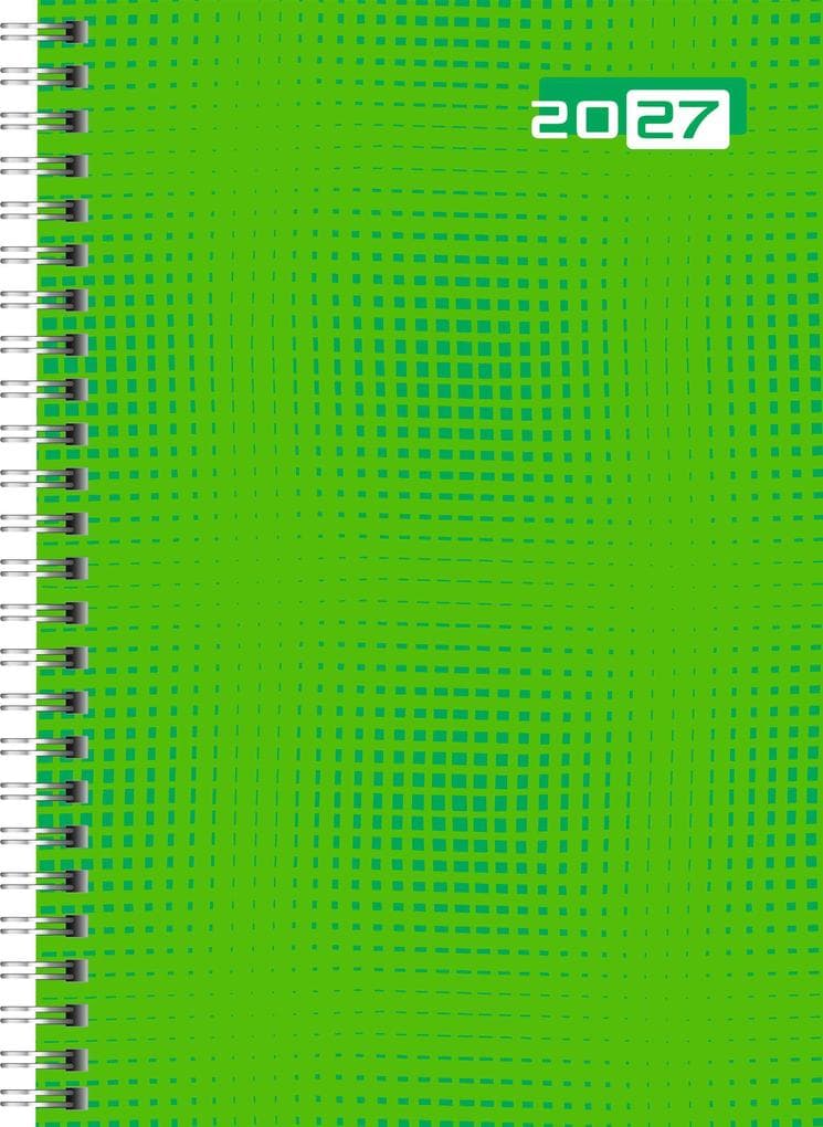 rido/idé 7021007017 Buchkalender Mod. futura 2 2027 A5, Papier, grün