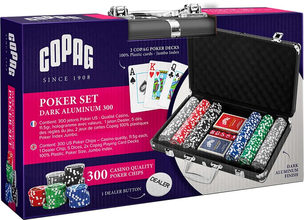 COPAG POKER SET - Dark Aluminum 300 - Casino Quality