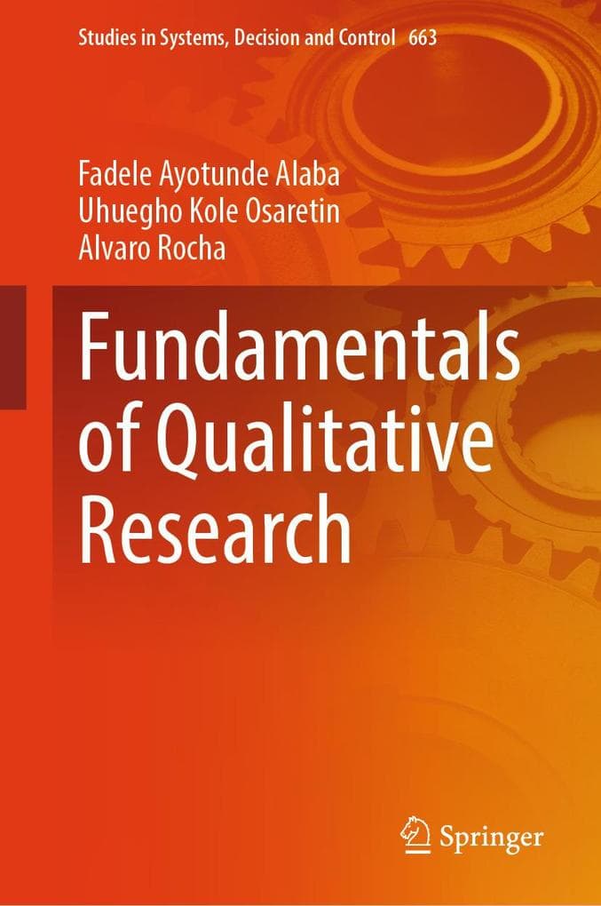 Fundamentals of Qualitative Research
