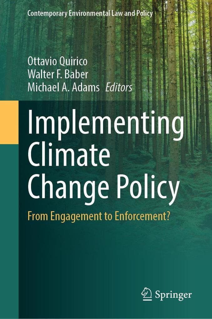 Implementing Climate Change Policy
