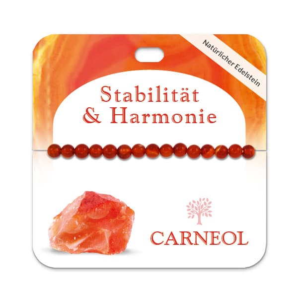 Carneol 6 mm Kugelarmband