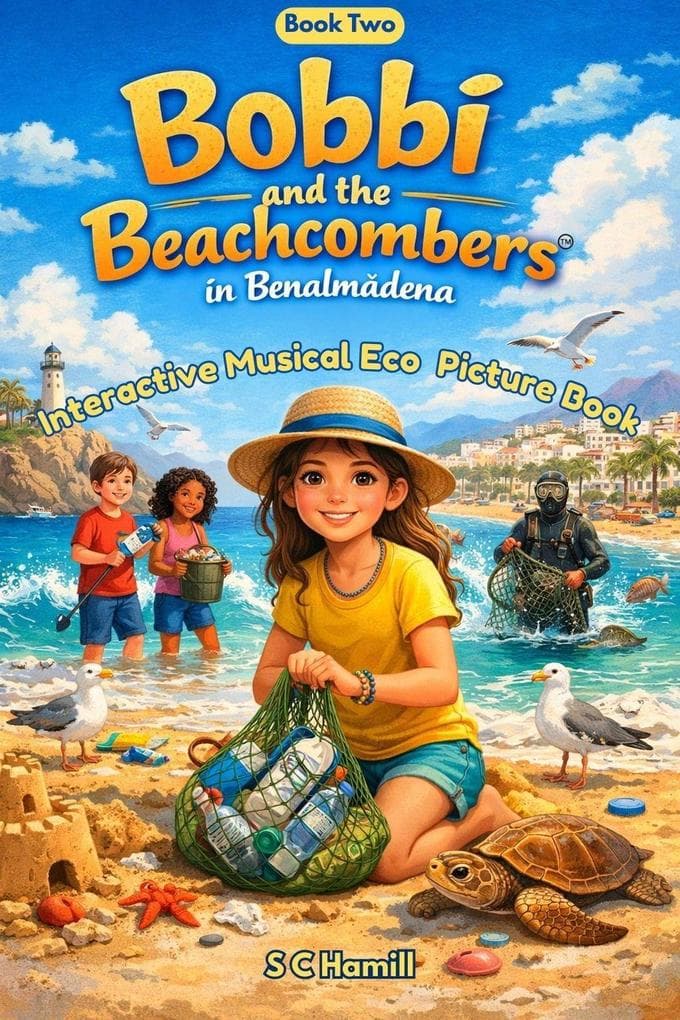 Bobbi and the Beachcombers in Benalmádena. A Children's Environmental Adventure Set in Spain About Plastic Pollution and Recycling.