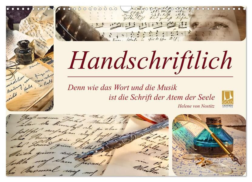 Handschriftlich (Wandkalender 2027 DIN A3 quer), CALVENDO Monatskalender