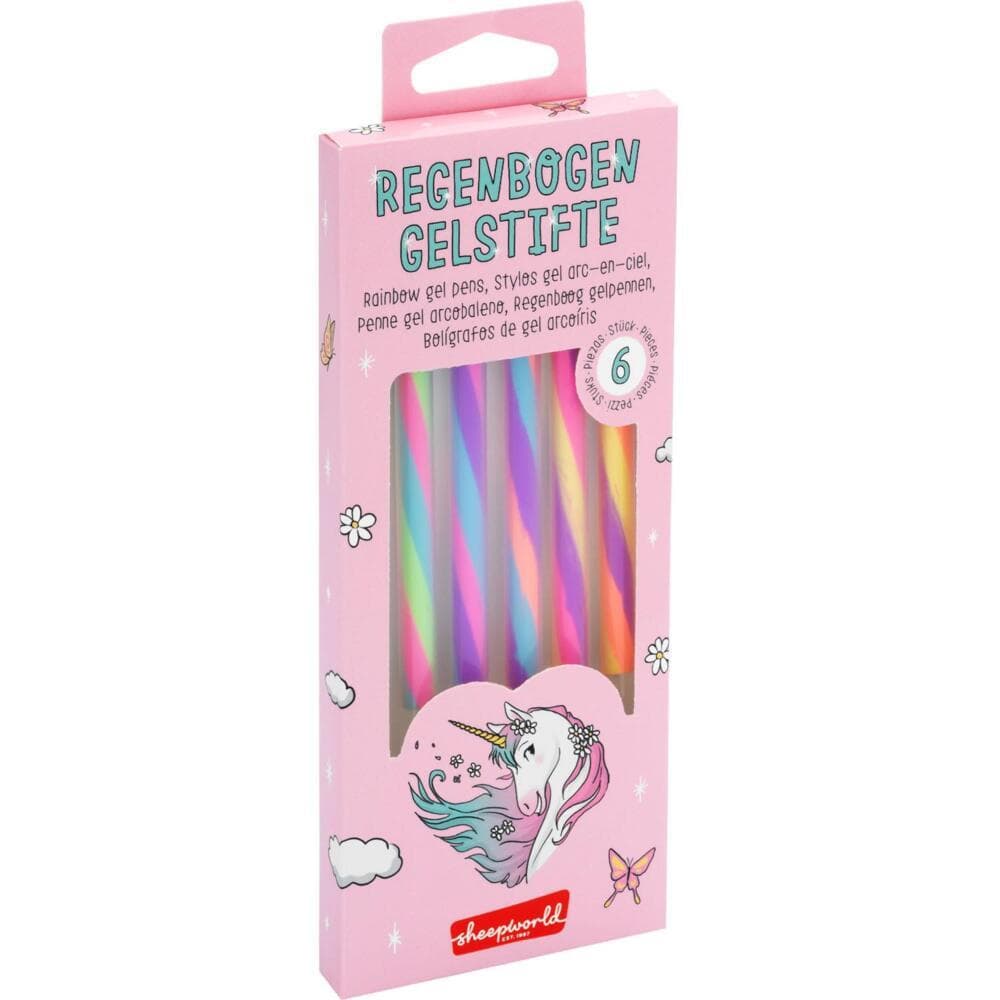 Regenbogen-Gelstifte Motiv "Einhorn"