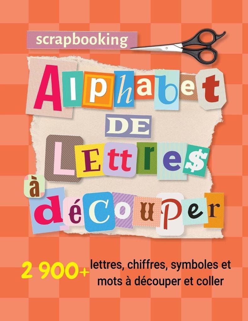 Scrapbooking alphabet de lettres à découper