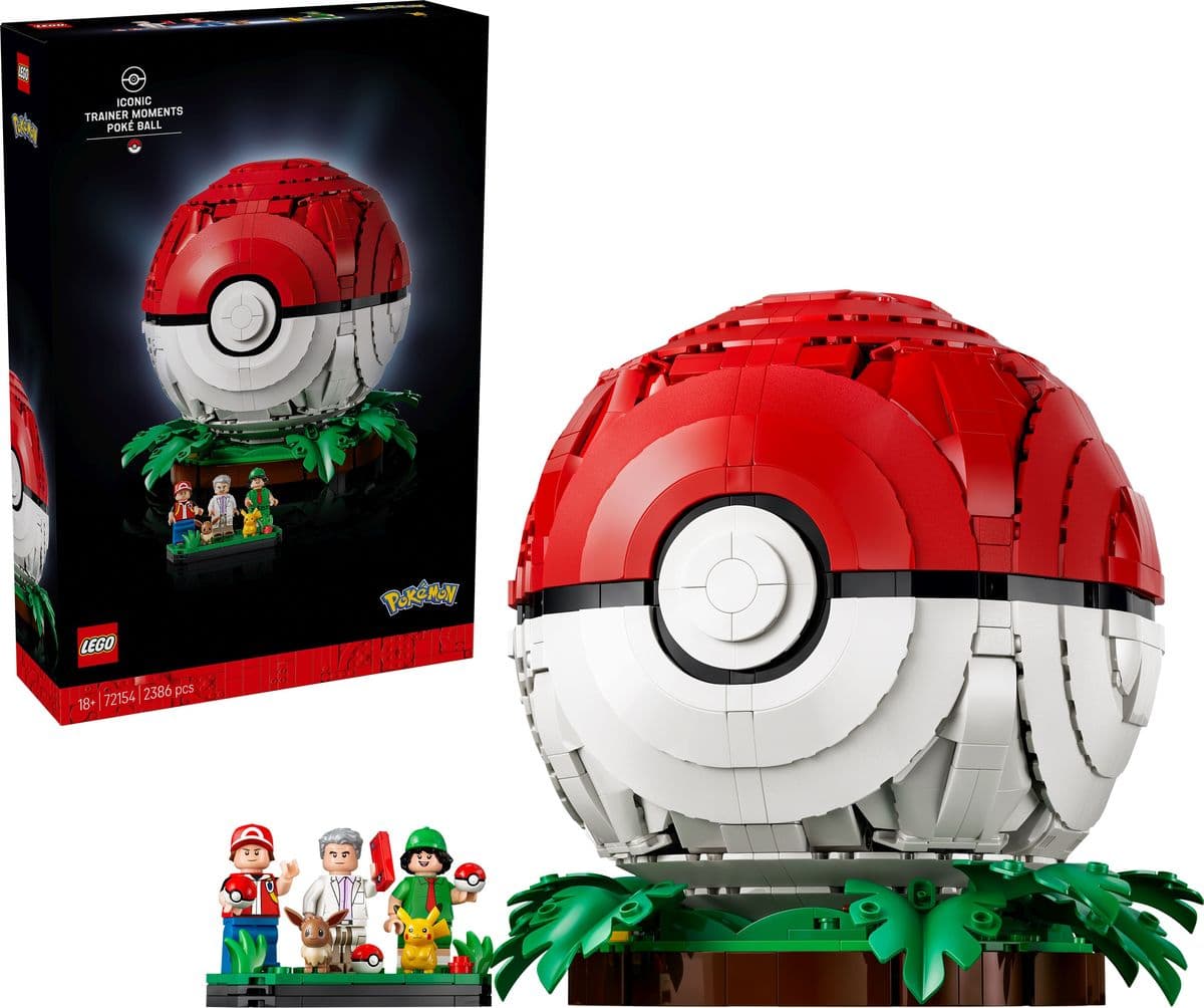 LEGO Pokémon 72154 Pokéball mit Beeindruckenden Trainermomenten