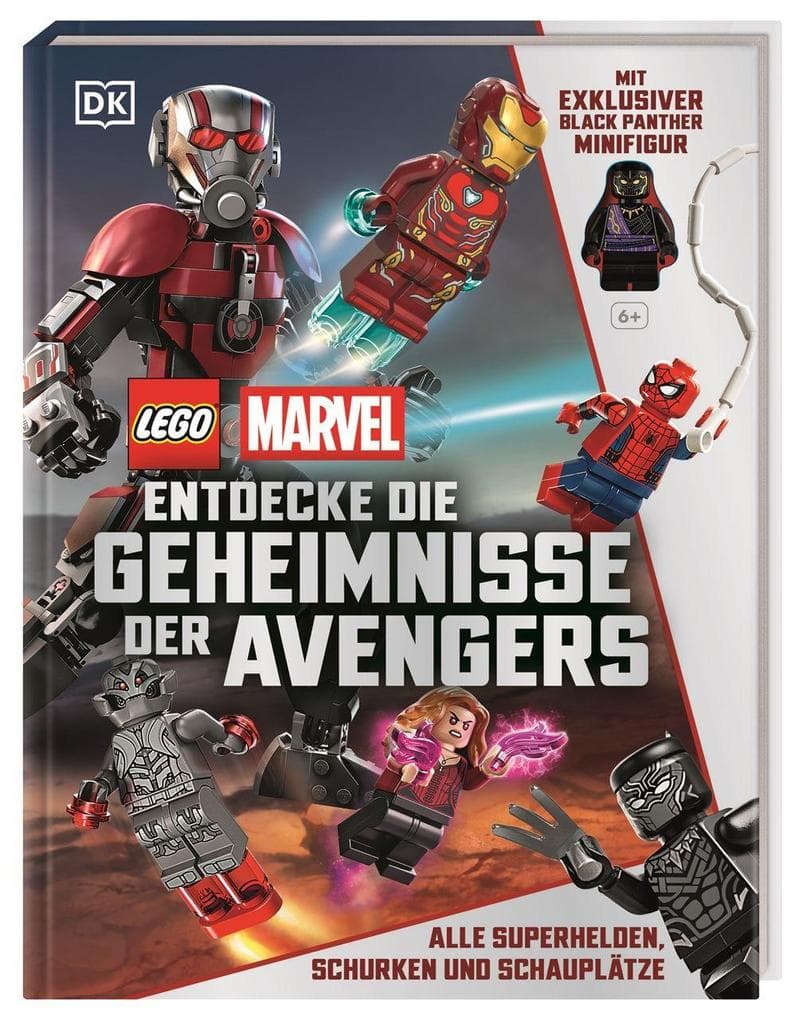 LEGO® Marvel. Entdecke die Geheimnisse der Avengers: Alle Superhelden, Schurken und Schauplätze. Mit exklusiver LEGO® Black Panther Minifigur. Für Fans und Kinder ab 6 Jahren