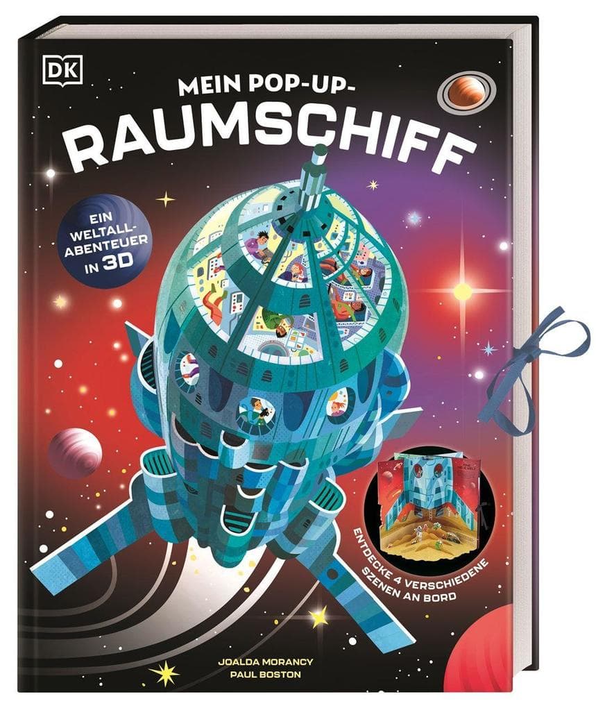 Mein Pop-up-Raumschiff: Ein Weltall-Abenteuer in 3D. Ein einzigartiges Pop-up-Buch mit vielen interaktiven Elementen. Für Kinder ab 6 Jahren