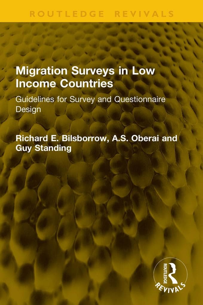 Migration Surveys in Low Income Countries