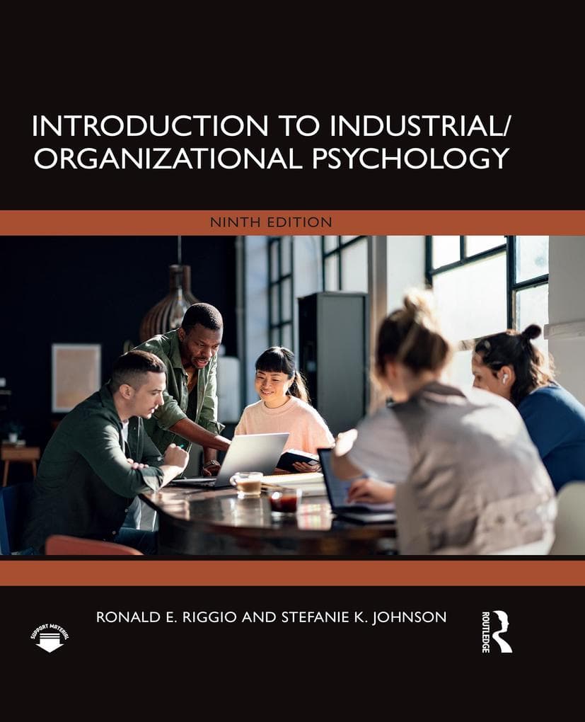 Introduction to Industrial/Organizational Psychology