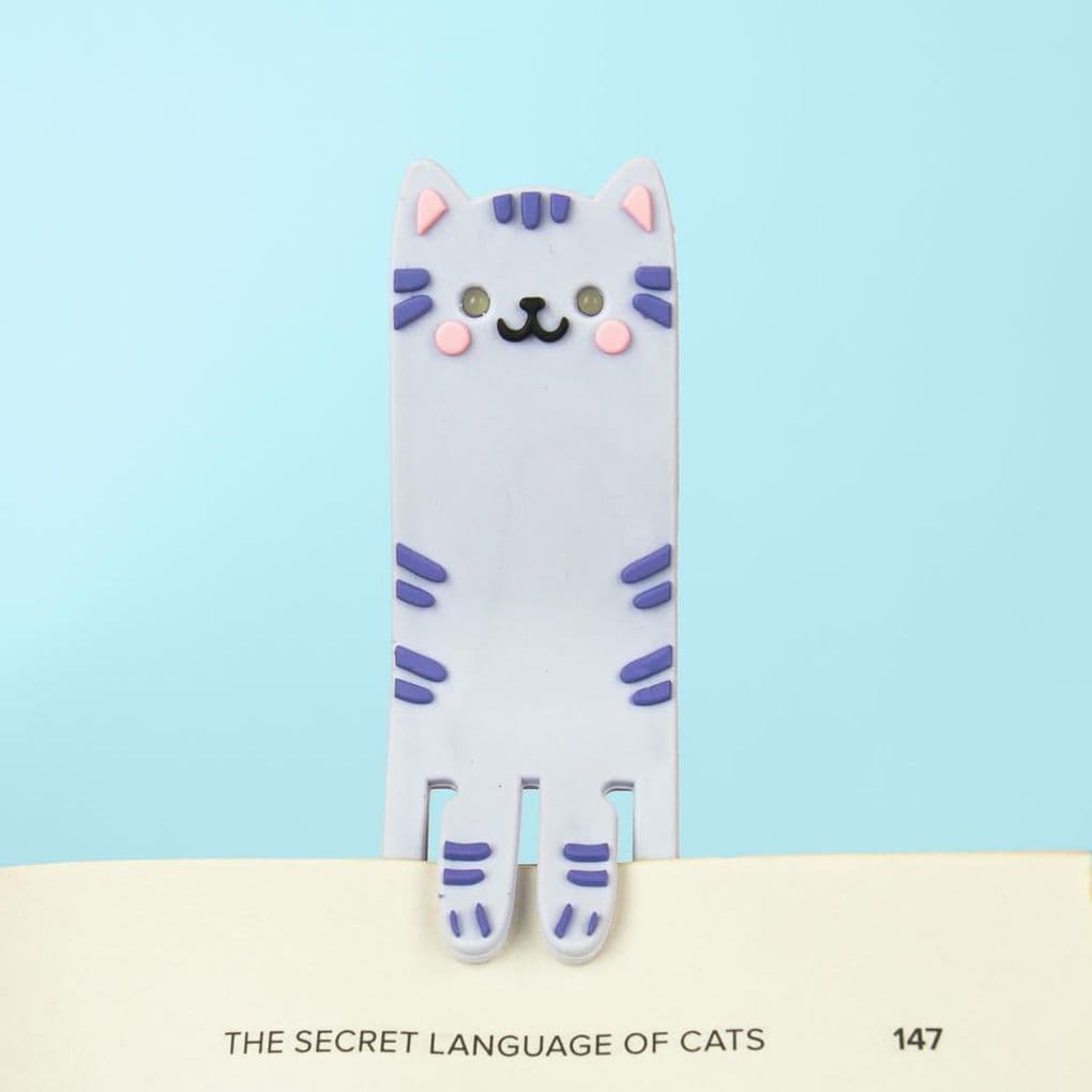 GIFT REPUBLIC Leselicht und Lesezeichen Katze