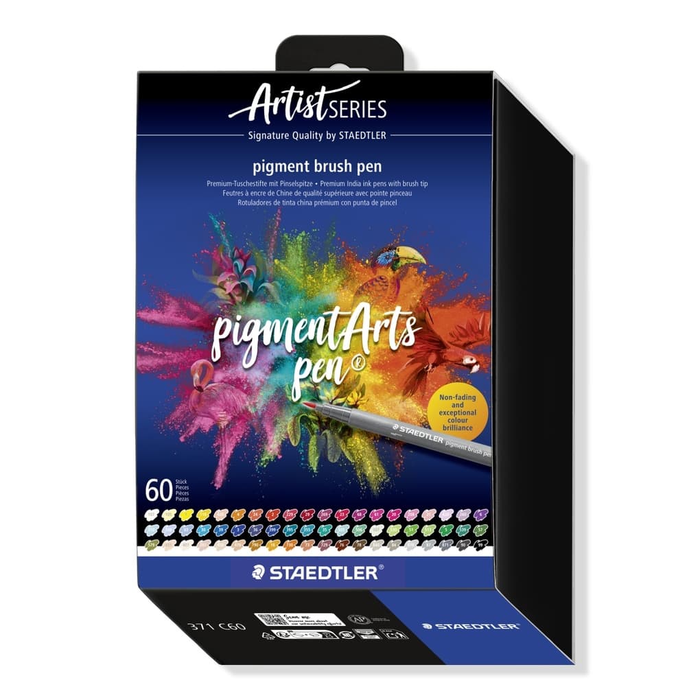 STAEDTLER pigment brush pen, 60er Set