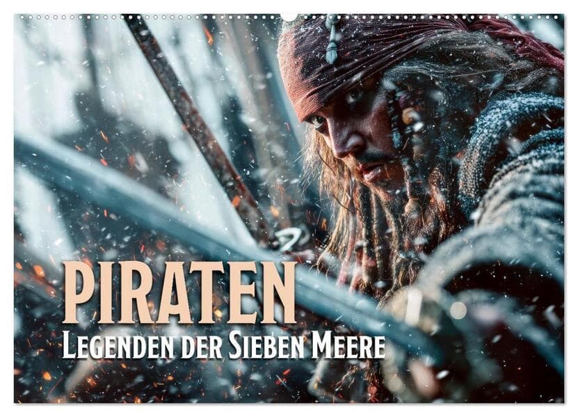 Piraten - Legenden der sieben Meere (Wandkalender 2027 DIN A2 quer), CALVENDO Monatskalender