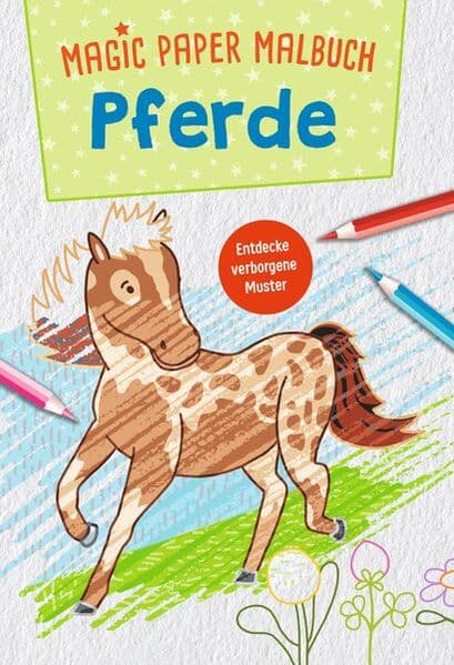 Magic Paper Malbuch - Pferde