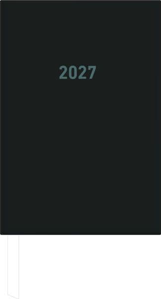 Buchkalender 1T/1S schwarz 2027