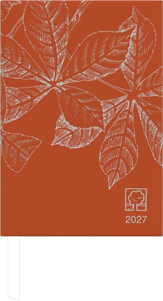 Buchkalender 1T/1S chestnut Blauer Engel 2027