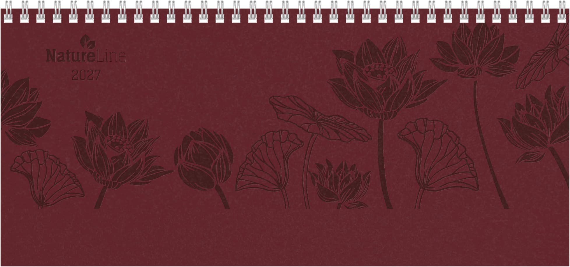 Tisch-Querkalender Nature Line Flower 2027