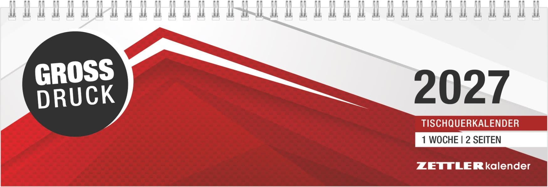 Tischquerkalender GROSSDRUCK 2027