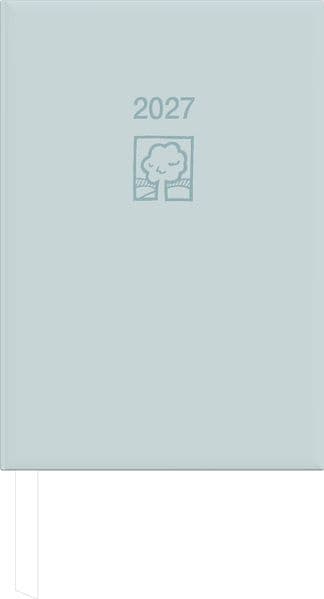 Buchkalender 1T/1S grau Blauer Engel 2027