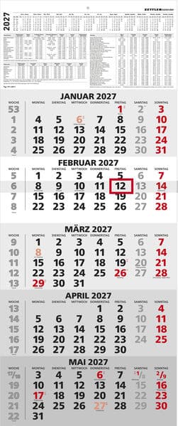 5-Monatskalender 2027