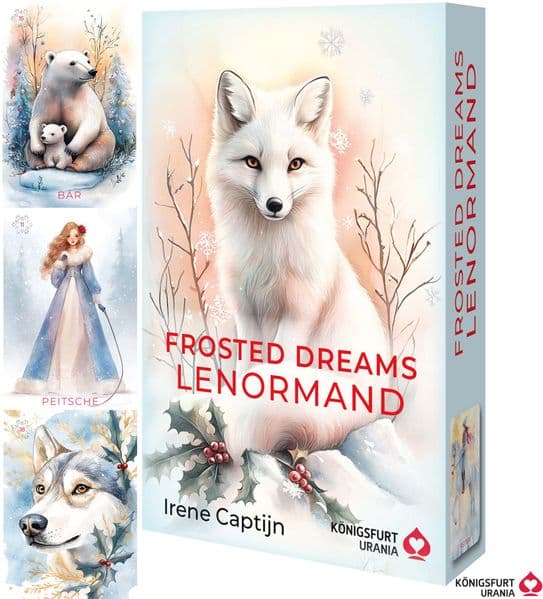 Frosted Dreams Lenormand - 38 farbige Lenormand-Karten und ein 68-seitiges Booklet in Faltschachtel