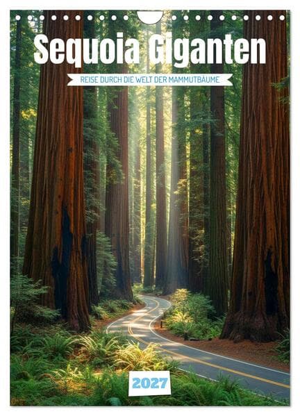 Sequoia Giganten (Wandkalender 2027 DIN A4 hoch), CALVENDO Monatskalender