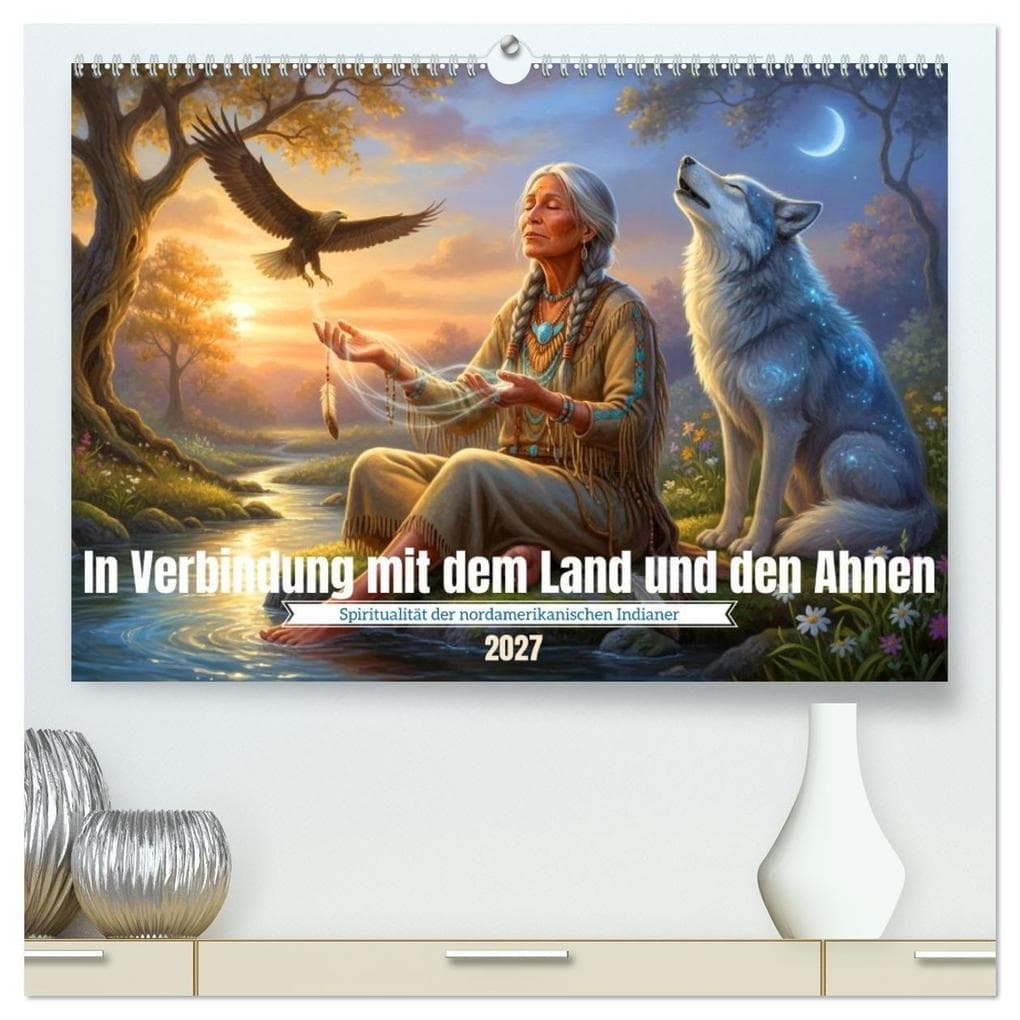 In Verbindung mit dem Land und den Ahnen (hochwertiger Premium Wandkalender 2027 DIN A2 quer), Kunstdruck in Hochglanz