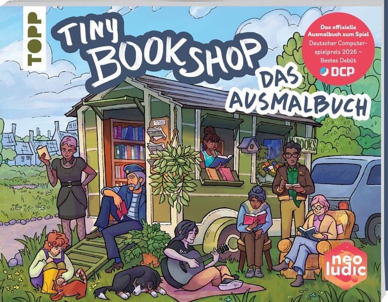 Tiny Bookshop - Das Ausmalbuch