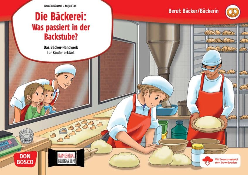 Die Bäckerei: Was passiert in der Backstube? Kamishibai Bildkartenset