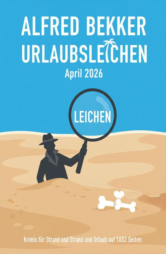 Urlaubsleichen April 2026: Krimis für Strand und Urlaub auf 1052 Seiten