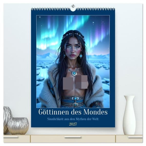 Göttinnen des Mondes (hochwertiger Premium Wandkalender 2027 DIN A2 hoch), Kunstdruck in Hochglanz
