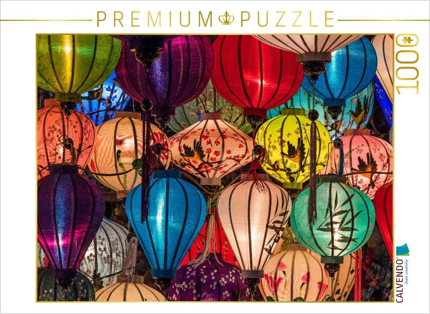 CALVENDO Puzzle Lampions, Hoi An, Vietnam | 1000 Teile Lege-Größe 64x48cm Foto-Puzzle für glückliche Stunden