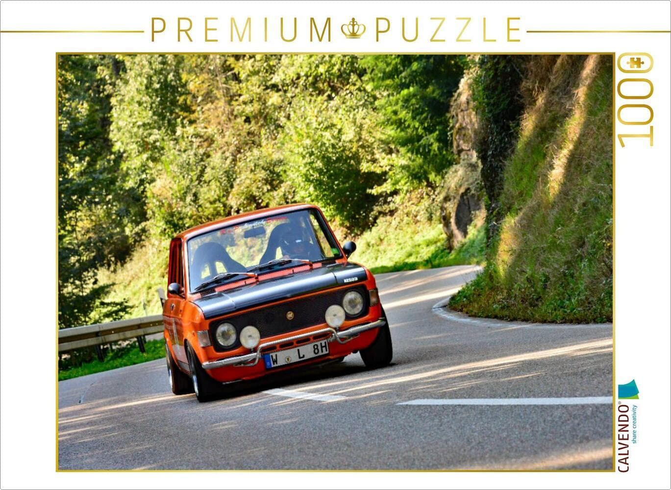 CALVENDO Puzzle Fiat 128 Ralley - 1973 | 1000 Teile Lege-Größe 64x48cm Foto-Puzzle für glückliche Stunden
