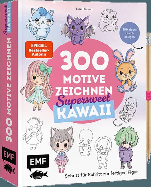 300 Motive zeichnen - Supersweet Kawaii