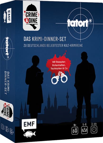 Crime & Dine - Tatort - Das Krimi-Dinner-Set zu Deutschlands beliebtester Kult-Krimireihe