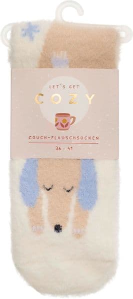 COZY Couch-Flauschsocken "Cozy Dog", Größe 36-41