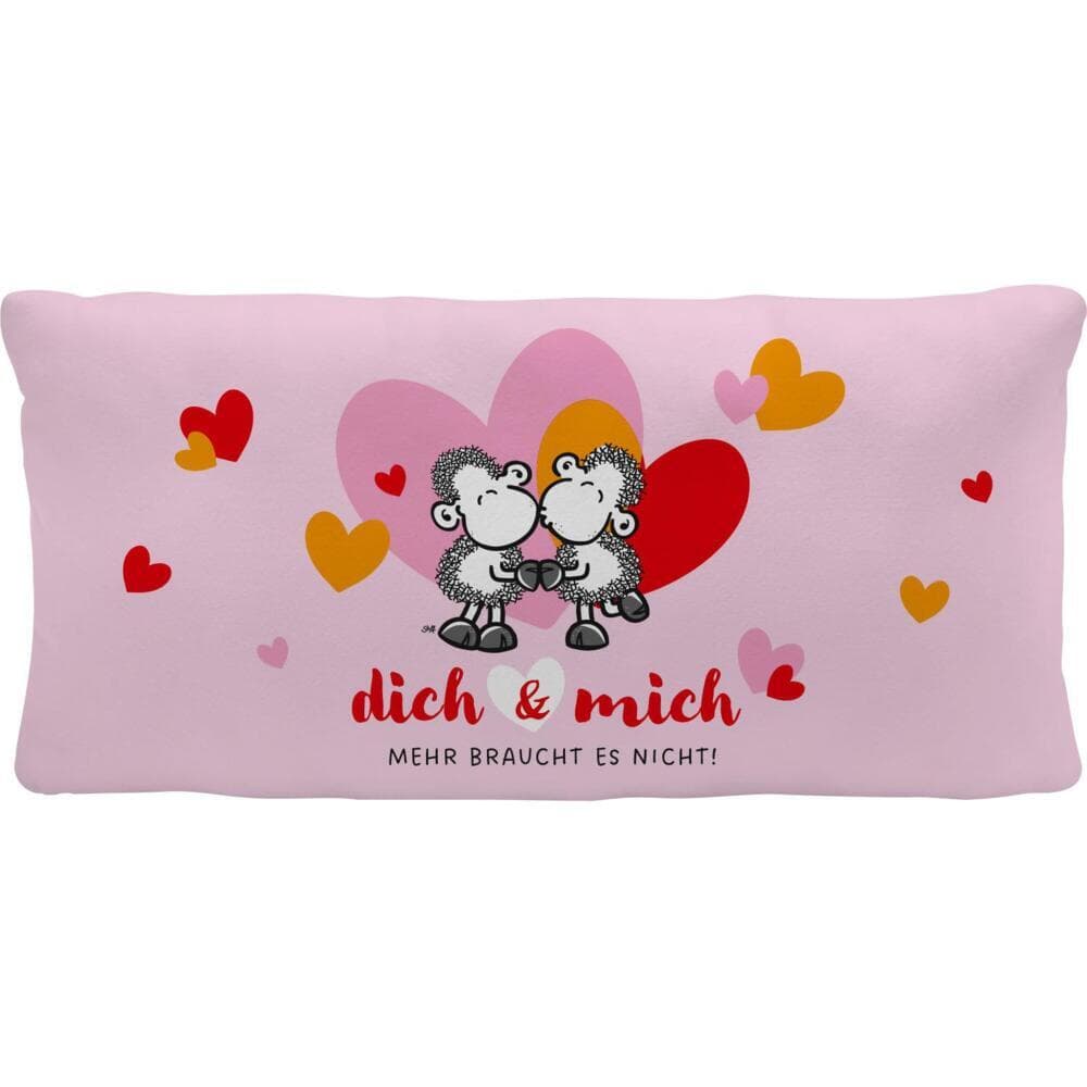 Plüschkissen mit Motiv "Dich & Mich"