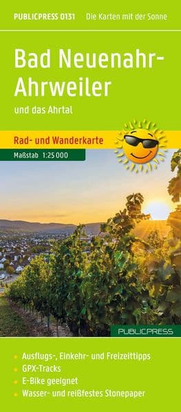 Publicpress Rad- und Wanderkarte Bad Neuenahr-Ahrweiler und das Ahrtal 1:25.000