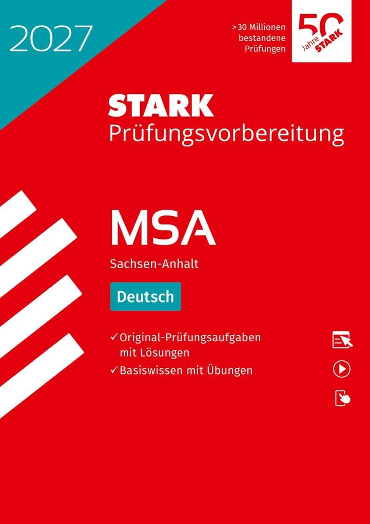 STARK Deutsch - MSA (Mittlerer Schulabschluss) 2027 Sachsen-Anhalt - Prüfungsvorbereitung