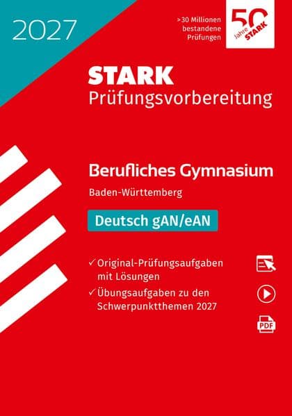 STARK Deutsch - Abitur Berufliches Gymnasium 2027 BW - Prüfungsvorbereitung