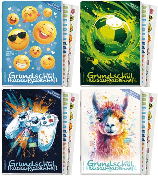 Das Grundschul-Hausaufgabenheft 26/27 A5 sort.(4) SGP