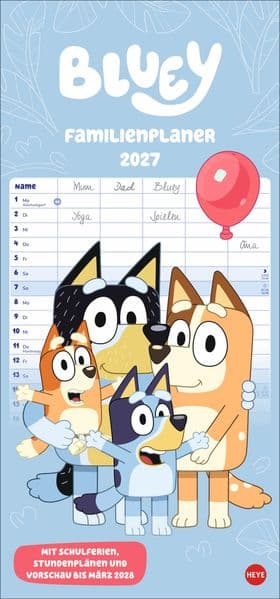 Bluey Familienplaner 2027