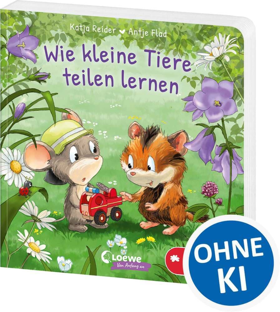 Wie kleine Tiere teilen lernen: Gereimtes Pappbilderbuch zum Thema Teilen für Kinder ab 2 Jahren - Mit praktischen Tipps für Eltern