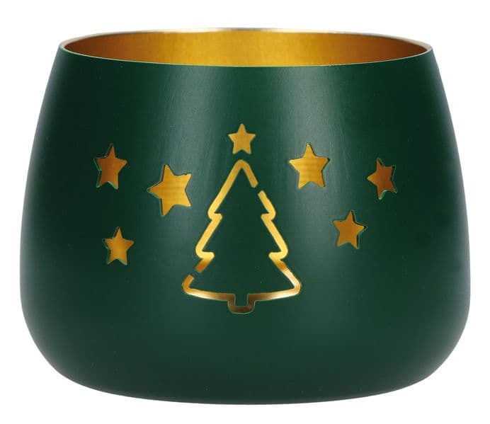 Weihnachten. Windlicht aus Metall