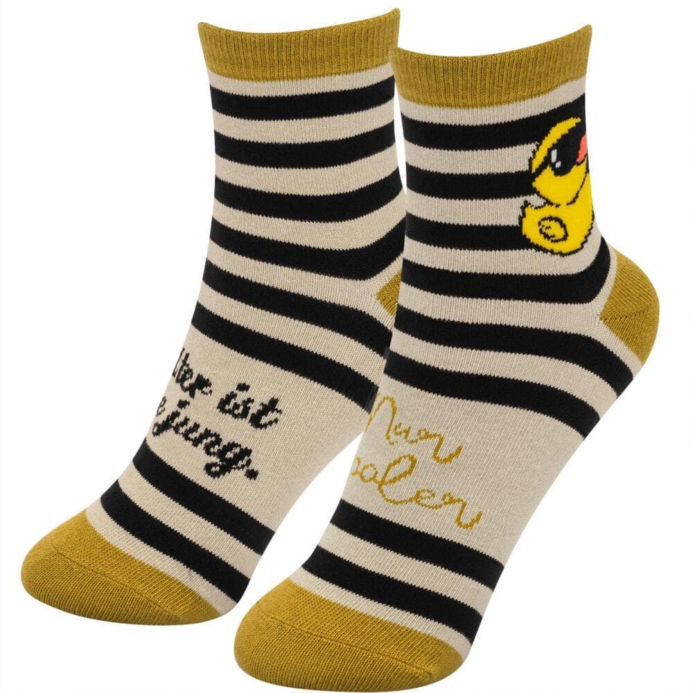 Zaubersocken Frauen mit Motiv Ente und Spruch "Älter..."