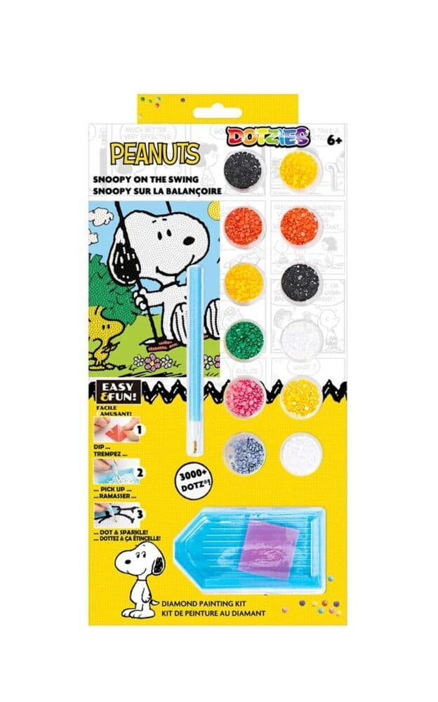 DIAMOND DOTZ - Diamond Painting Snoopy auf der Schaukel