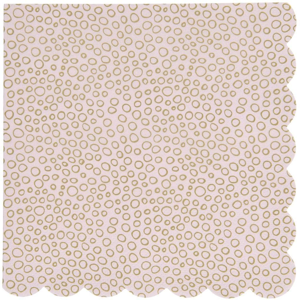 Servietten Bubbles, Mauve/Gold, FSC MIX
